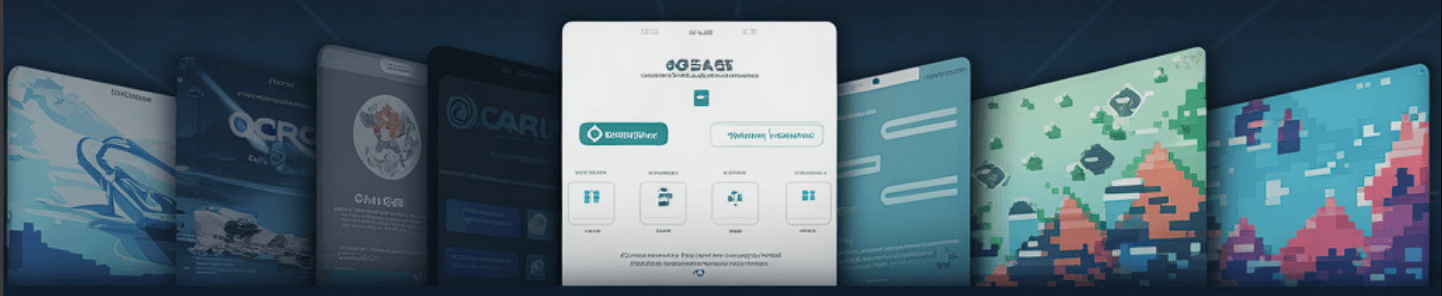 Preview strip of OceaPlay mobile experiences